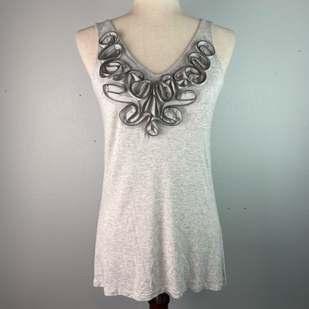 Mossimo Zipper Designed Tank Top Size XS EUC